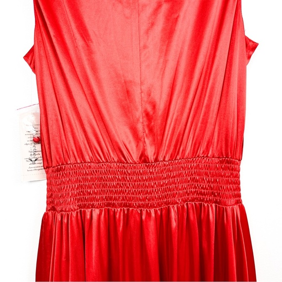 Nanette Lepore Blood Orange High Neck Sleeveless Formal Dress - Picture 10 of 13